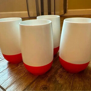 Thermos Red and White Tumblers Set